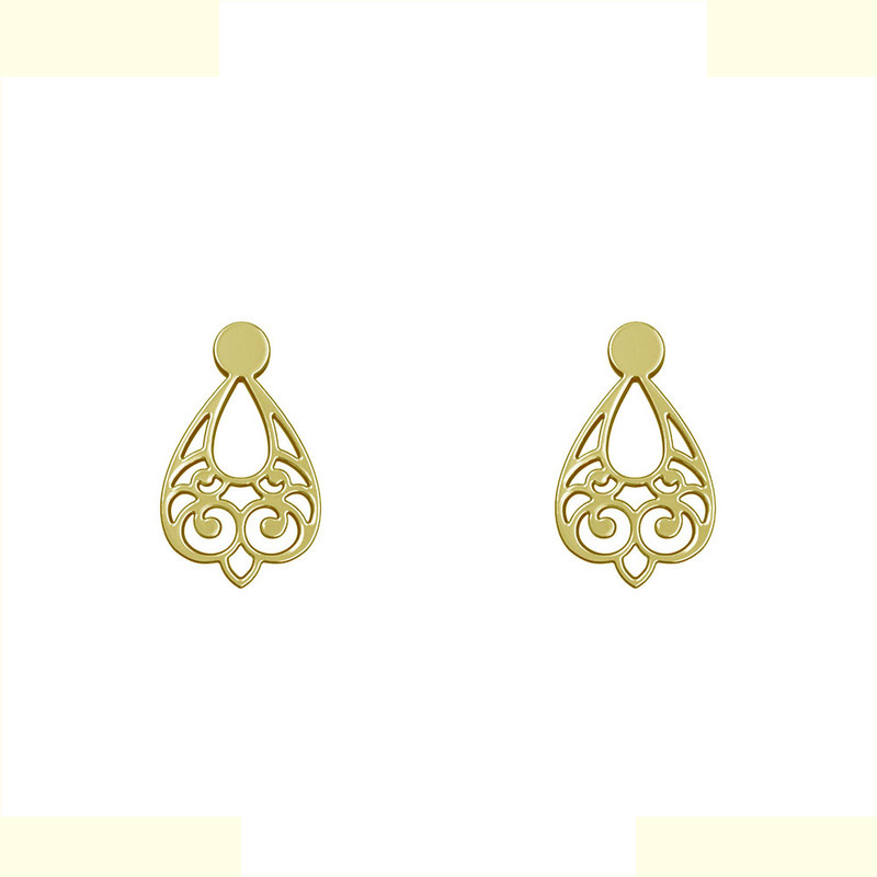 گوشواره طلا 18 عیار زنانه مدوپد مدل اسلیمی کد GA1-15294 گوشواره طلا 18 عیار زنانه مدوپد مدل اسلیمی کد GA1-15294