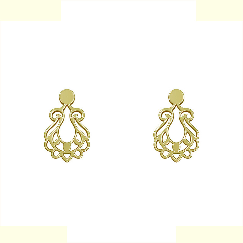 گوشواره طلا 18 عیار زنانه مدوپد مدل اسلیمی کد GA1-15299 گوشواره طلا 18 عیار زنانه مدوپد مدل اسلیمی کد GA1-15299