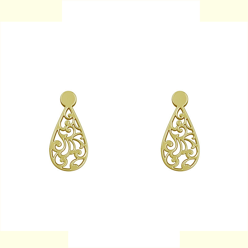 گوشواره طلا 18 عیار زنانه مدوپد مدل اسلیمی کد GA1-15300 گوشواره طلا 18 عیار زنانه مدوپد مدل اسلیمی کد GA1-15300