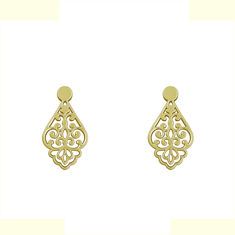 گوشواره طلا 18 عیار زنانه مدوپد مدل اسلیمی کد GA1-15303 گوشواره طلا 18 عیار زنانه مدوپد مدل اسلیمی کد GA1-15303