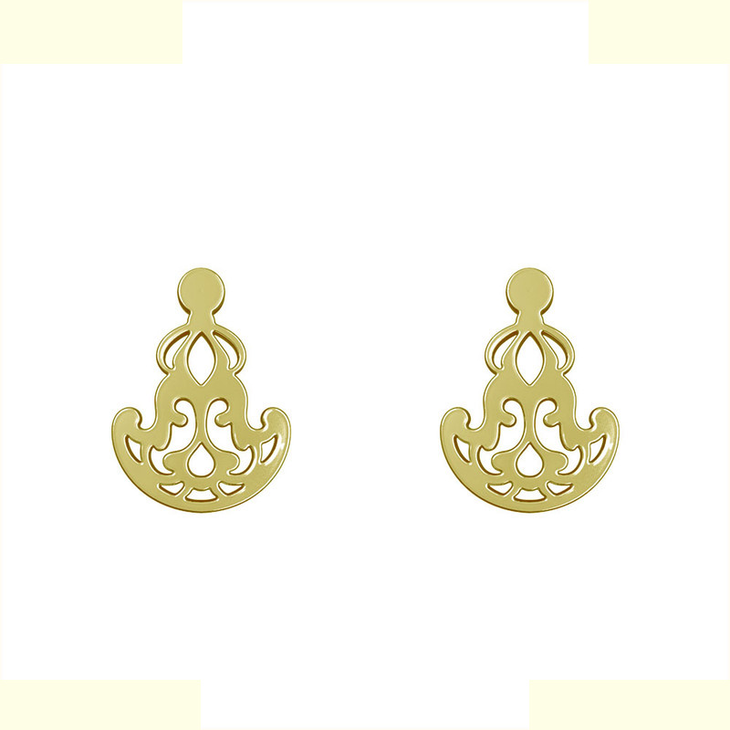 گوشواره طلا 18 عیار زنانه مدوپد مدل اسلیمی کد GA1-15304 گوشواره طلا 18 عیار زنانه مدوپد مدل اسلیمی کد GA1-15304