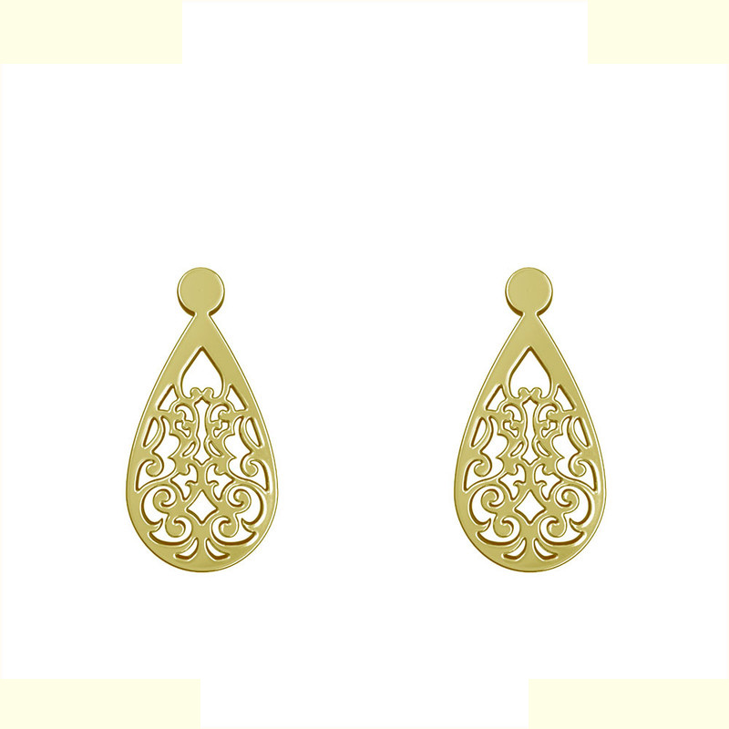 گوشواره طلا 18 عیار زنانه مدوپد مدل اسلیمی کد GA1-15306 گوشواره طلا 18 عیار زنانه مدوپد مدل اسلیمی کد GA1-15306