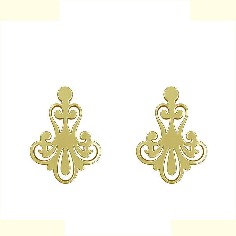 گوشواره طلا 18 عیار زنانه مدوپد مدل اسلیمی کد GA1-15320 گوشواره طلا 18 عیار زنانه مدوپد مدل اسلیمی کد GA1-15320