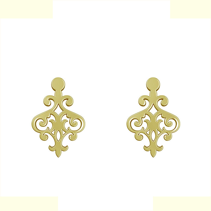 گوشواره طلا 18 عیار زنانه مدوپد مدل اسلیمی کد GA1-15329 گوشواره طلا 18 عیار زنانه مدوپد مدل اسلیمی کد GA1-15329