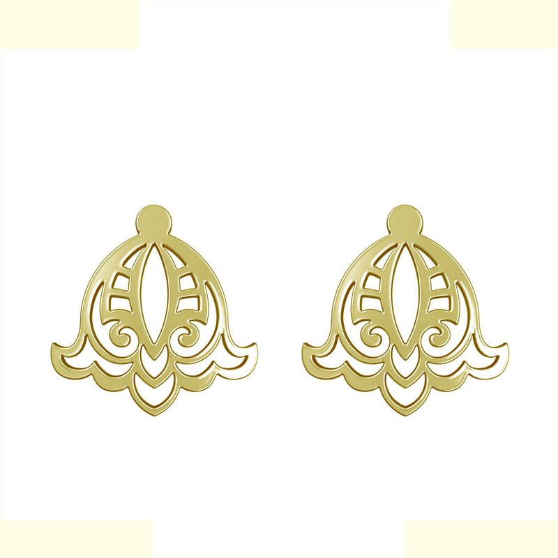 گوشواره طلا 18 عیار زنانه مدوپد مدل اسلیمی کد GA1-15332 گوشواره طلا 18 عیار زنانه مدوپد مدل اسلیمی کد GA1-15332