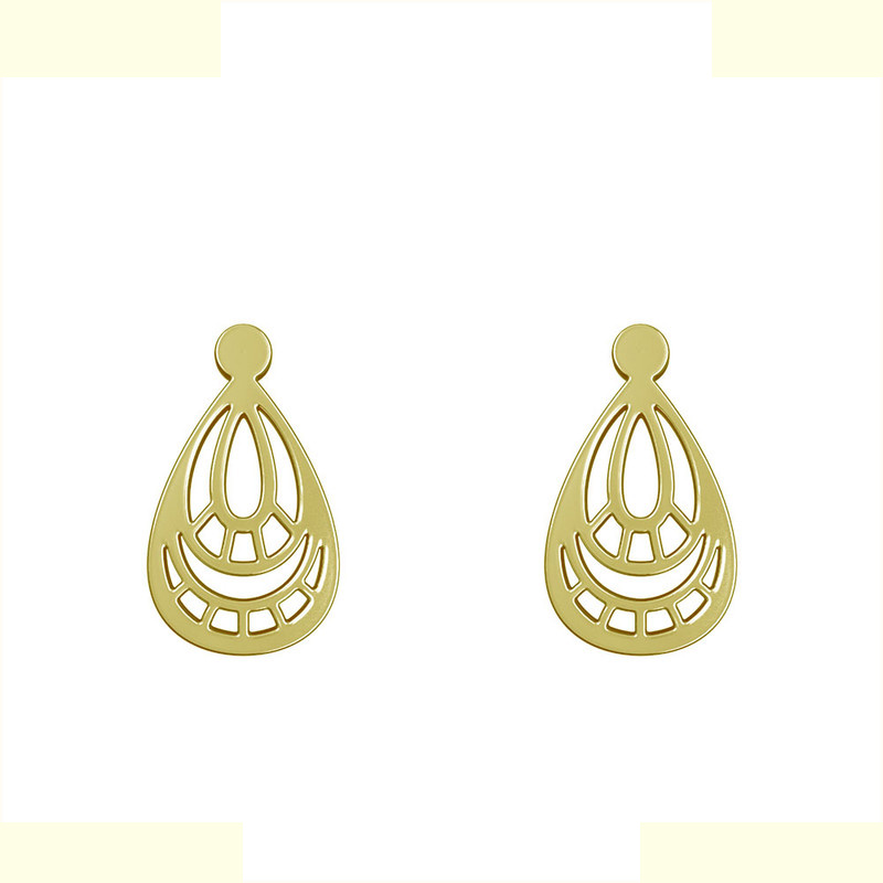 گوشواره طلا 18 عیار زنانه مدوپد مدل اسلیمی کد GA1-15334 گوشواره طلا 18 عیار زنانه مدوپد مدل اسلیمی کد GA1-15334