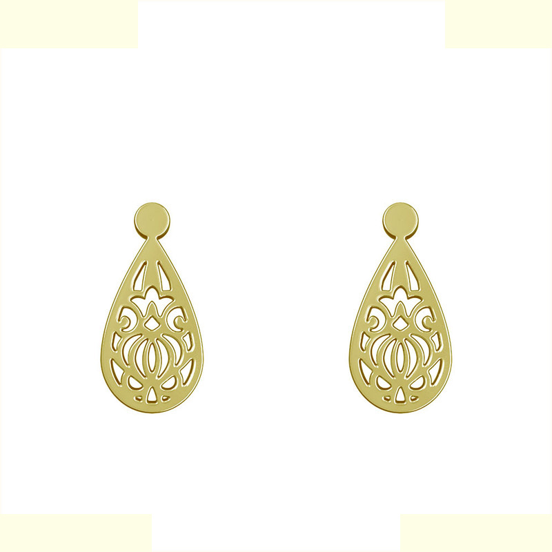 گوشواره طلا 18 عیار زنانه مدوپد مدل اسلیمی کد GA1-15340 گوشواره طلا 18 عیار زنانه مدوپد مدل اسلیمی کد GA1-15340