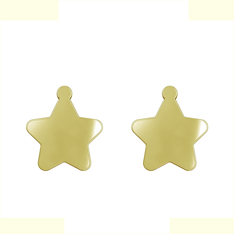 گوشواره طلا 18 عیار زنانه مدوپد مدل ستاره کد GA1-15515