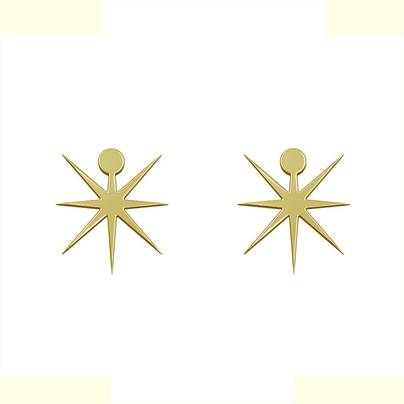 گوشواره طلا 18 عیار زنانه مدوپد مدل ستاره کد GA1-15558 گوشواره طلا 18 عیار زنانه مدوپد مدل ستاره کد GA1-15558