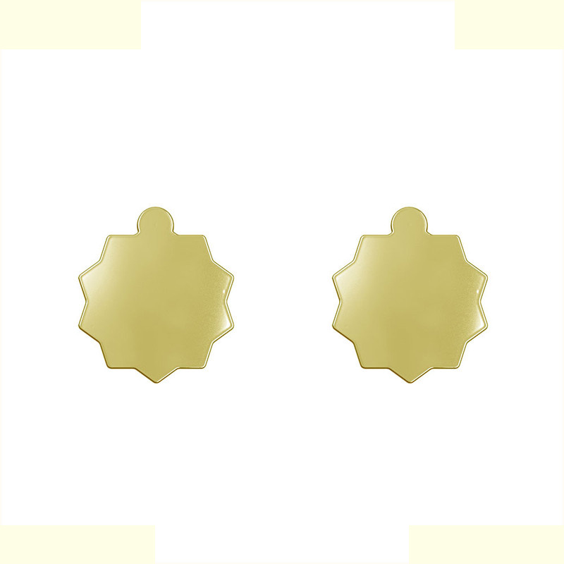 گوشواره طلا 18 عیار زنانه مدوپد مدل ستاره کد GA1-15618