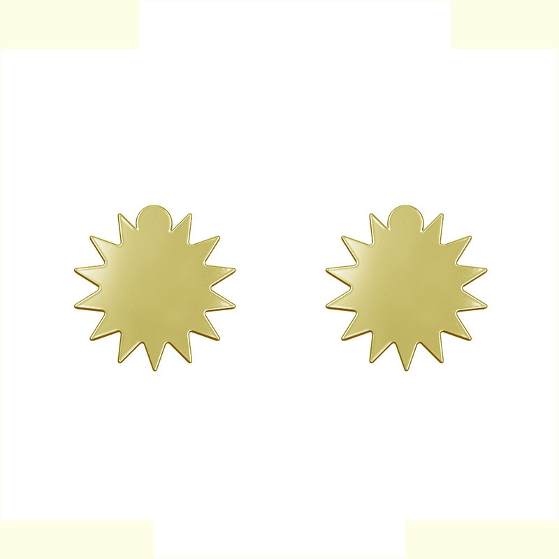 گوشواره طلا 18 عیار زنانه مدوپد مدل ستاره کد GA1-15621