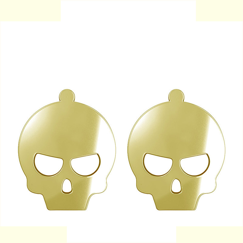 گوشواره طلا 18 عیار زنانه مدوپد مدل جمجمه کد GA1-15714