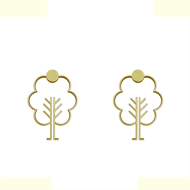 گوشواره طلا 18 عیار زنانه مدوپد مدل درخت کد GA1-15761 گوشواره طلا 18 عیار زنانه مدوپد مدل درخت کد GA1-15761