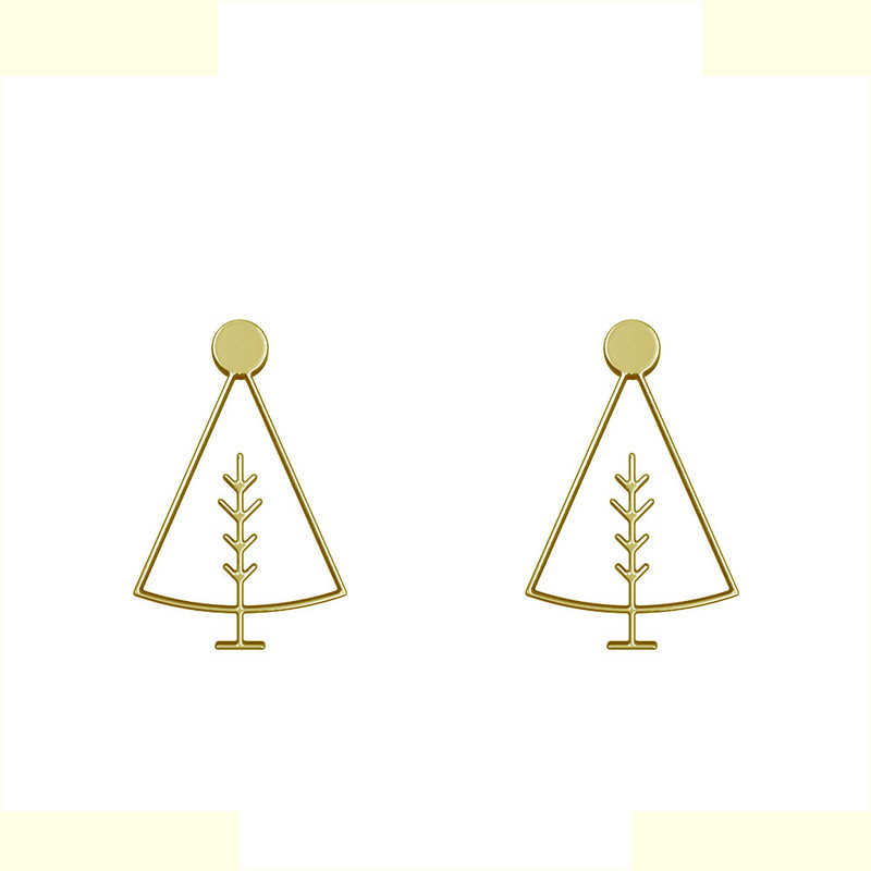 گوشواره طلا 18 عیار زنانه مدوپد مدل درخت کد GA1-15762 گوشواره طلا 18 عیار زنانه مدوپد مدل درخت کد GA1-15762