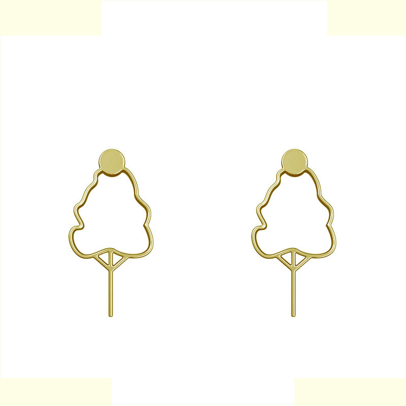 گوشواره طلا 18 عیار زنانه مدوپد مدل درخت کد GA1-15780