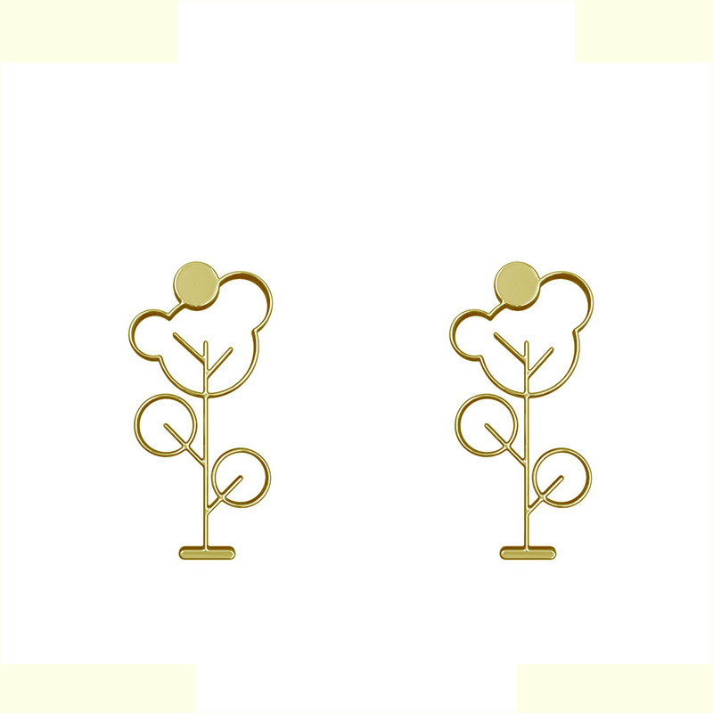 گوشواره طلا 18 عیار زنانه مدوپد مدل درخت کد GA1-15789 گوشواره طلا 18 عیار زنانه مدوپد مدل درخت کد GA1-15789