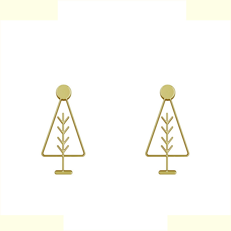 گوشواره طلا 18 عیار زنانه مدوپد مدل درخت کد GA1-15791