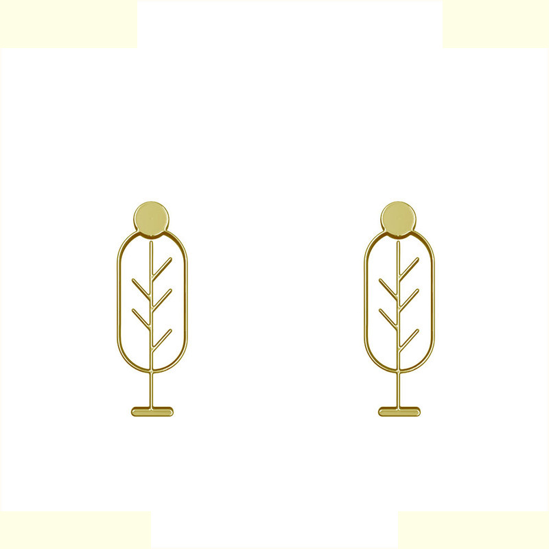 گوشواره طلا 18 عیار زنانه مدوپد مدل درخت کد GA1-15793 گوشواره طلا 18 عیار زنانه مدوپد مدل درخت کد GA1-15793