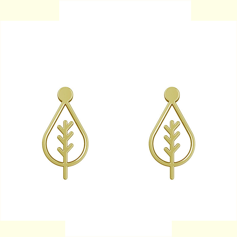 گوشواره طلا 18 عیار زنانه مدوپد مدل درخت کد GA1-15800