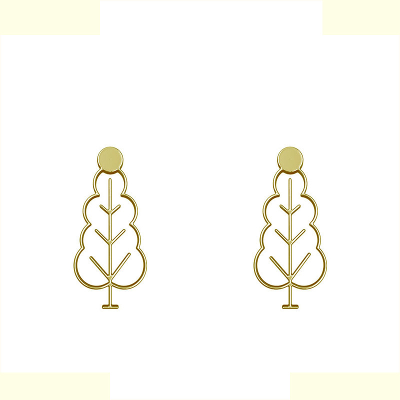 گوشواره طلا 18 عیار زنانه مدوپد مدل درخت کد GA1-15809 گوشواره طلا 18 عیار زنانه مدوپد مدل درخت کد GA1-15809