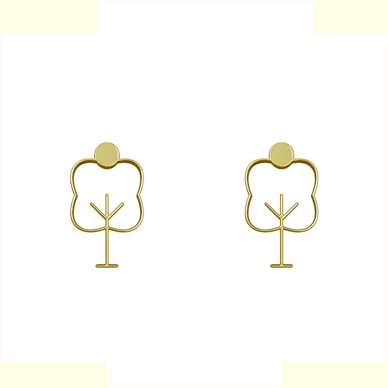 گوشواره طلا 18 عیار زنانه مدوپد مدل درخت کد GA1-15810 گوشواره طلا 18 عیار زنانه مدوپد مدل درخت کد GA1-15810