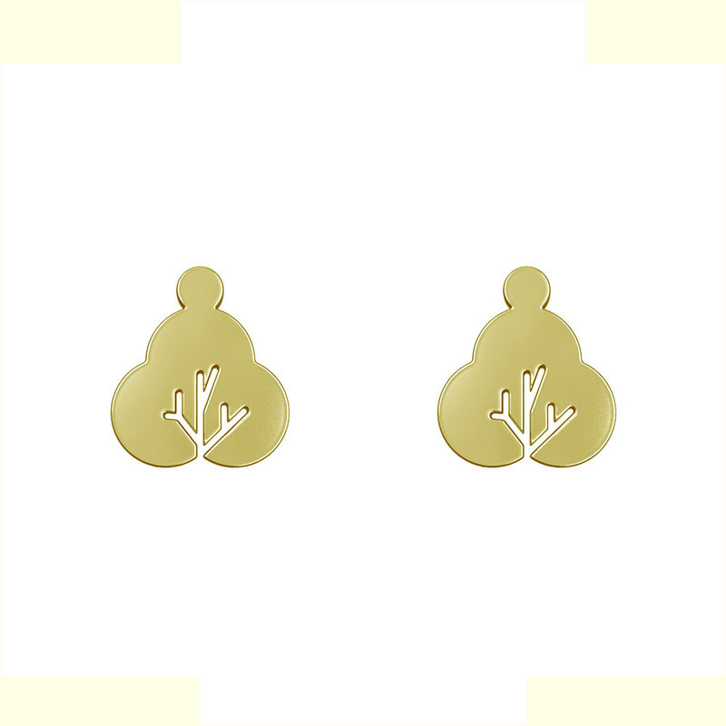 گوشواره طلا 18 عیار زنانه مدوپد مدل درخت کد GA1-15817 گوشواره طلا 18 عیار زنانه مدوپد مدل درخت کد GA1-15817