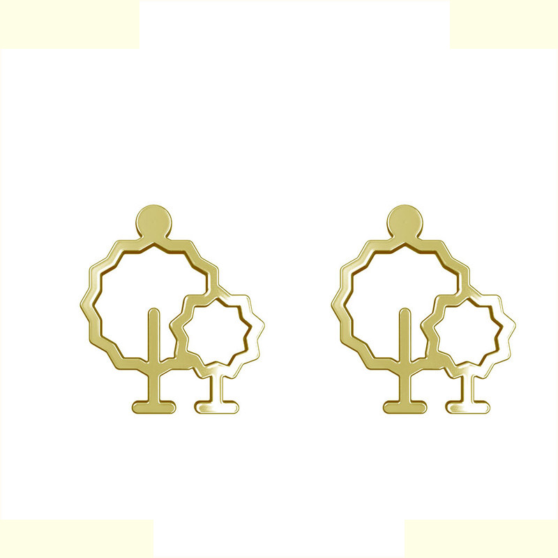 گوشواره طلا 18 عیار زنانه مدوپد مدل درخت کد GA1-15829 گوشواره طلا 18 عیار زنانه مدوپد مدل درخت کد GA1-15829