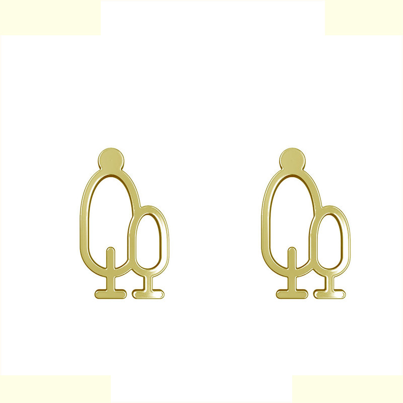 گوشواره طلا 18 عیار زنانه مدوپد مدل درخت کد GA1-15831 گوشواره طلا 18 عیار زنانه مدوپد مدل درخت کد GA1-15831