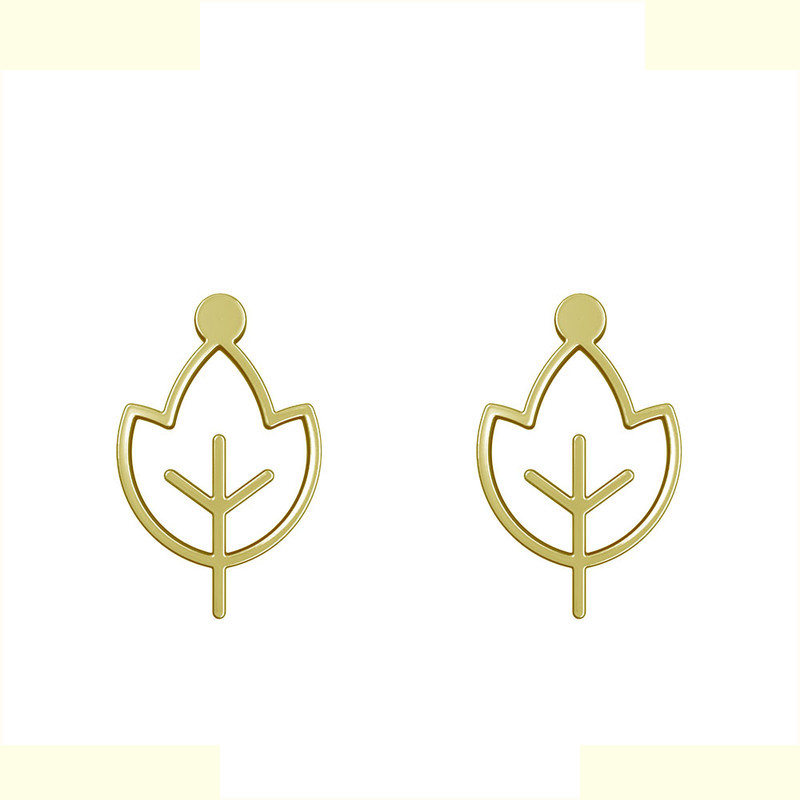 گوشواره طلا 18 عیار زنانه مدوپد مدل برگ کد GA1-15900 گوشواره طلا 18 عیار زنانه مدوپد مدل برگ کد GA1-15900