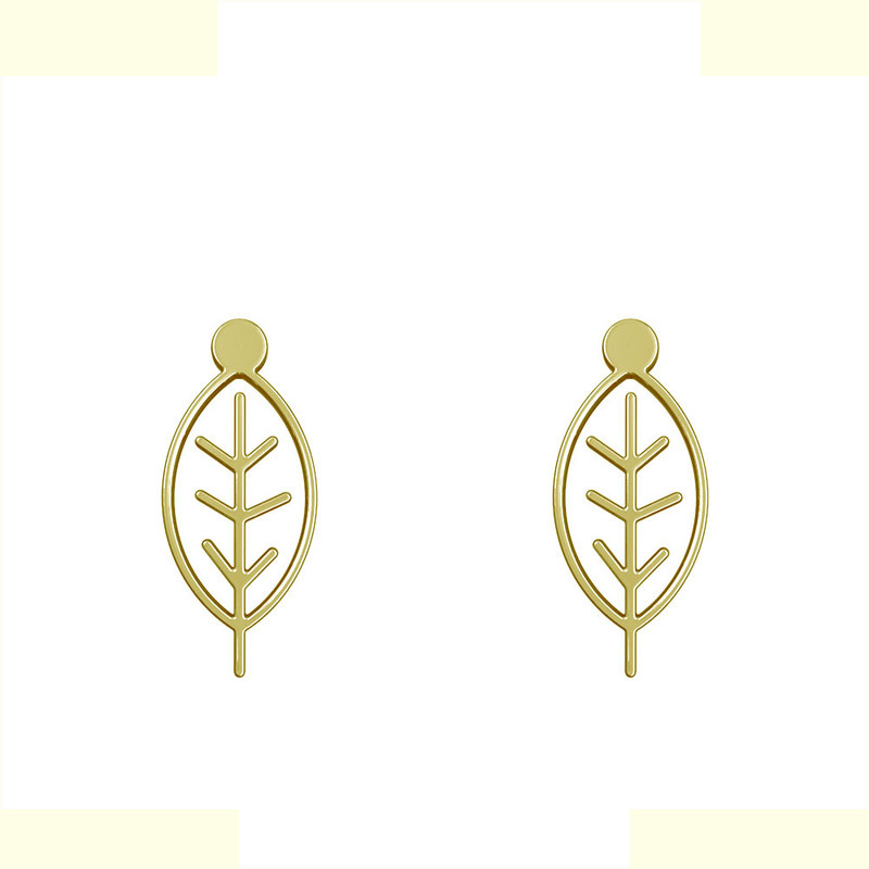 گوشواره طلا 18 عیار زنانه مدوپد مدل برگ کد GA1-15906 گوشواره طلا 18 عیار زنانه مدوپد مدل برگ کد GA1-15906