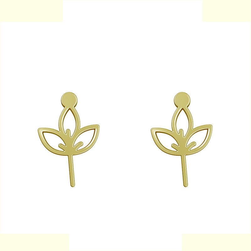 گوشواره طلا 18 عیار زنانه مدوپد مدل برگ کد GA1-16012 گوشواره طلا 18 عیار زنانه مدوپد مدل برگ کد GA1-16012