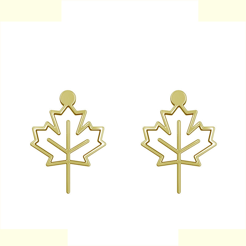 گوشواره طلا 18 عیار زنانه مدوپد مدل برگ کد GA1-16015 گوشواره طلا 18 عیار زنانه مدوپد مدل برگ کد GA1-16015