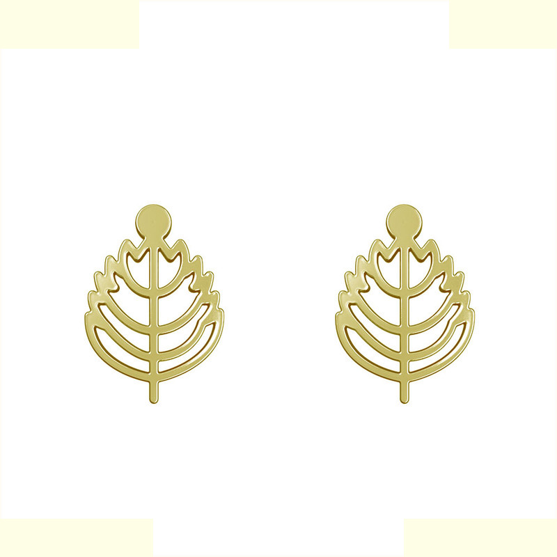 گوشواره طلا 18 عیار زنانه مدوپد مدل برگ کد GA1-16016 گوشواره طلا 18 عیار زنانه مدوپد مدل برگ کد GA1-16016