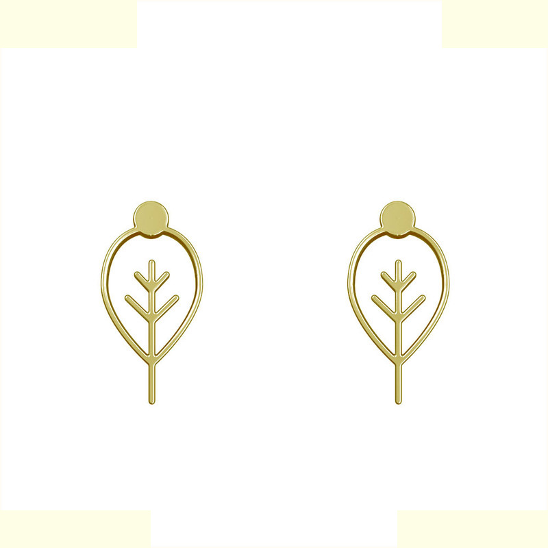 گوشواره طلا 18 عیار زنانه مدوپد مدل برگ کد GA1-16021 گوشواره طلا 18 عیار زنانه مدوپد مدل برگ کد GA1-16021