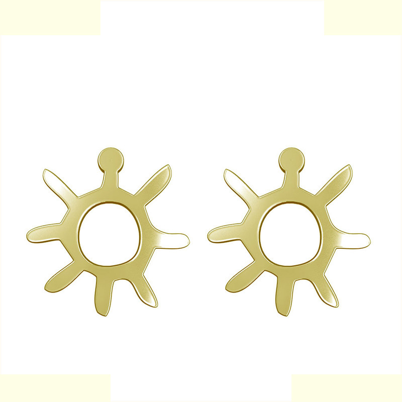 گوشواره طلا 18 عیار زنانه مدوپد مدل خورشید کد GA1-16172 گوشواره طلا 18 عیار زنانه مدوپد مدل خورشید کد GA1-16172