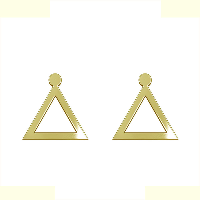 گوشواره طلا 18 عیار زنانه مدوپد مدل مثلث کد GA1-16300 گوشواره طلا 18 عیار زنانه مدوپد مدل مثلث کد GA1-16300