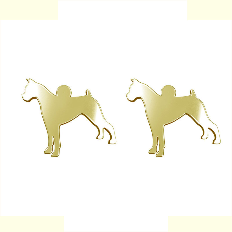 گوشواره طلا 18 عیار زنانه مدوپد مدل سگ کد GA1-16444