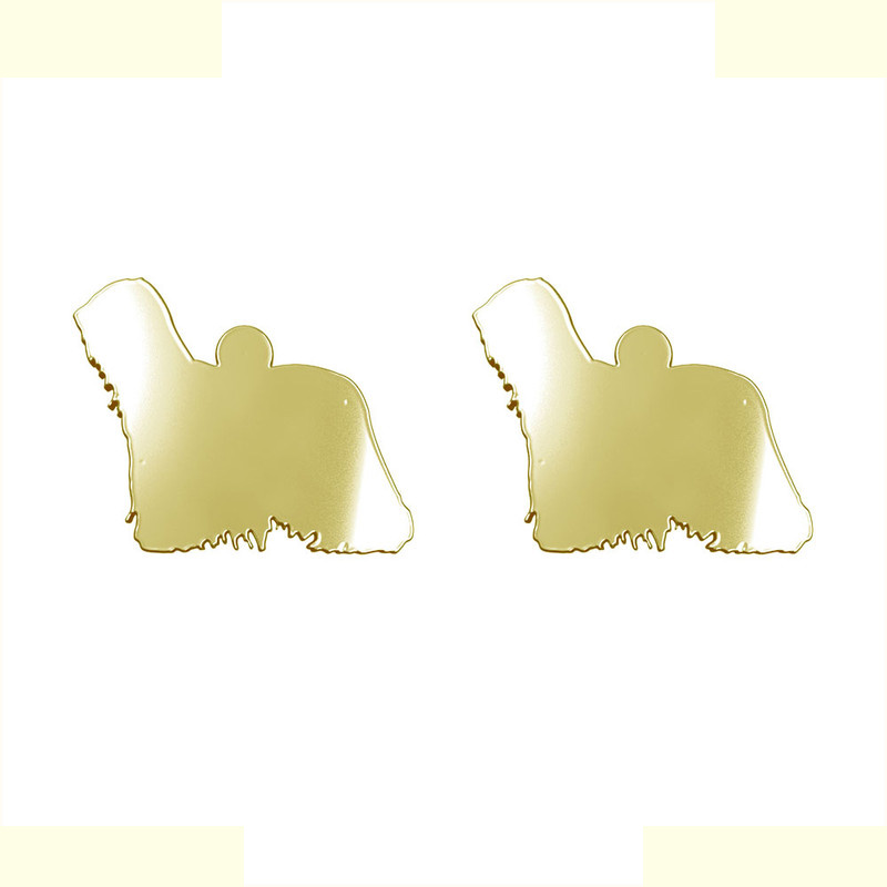 گوشواره طلا 18 عیار زنانه مدوپد مدل سگ کد GA1-16505