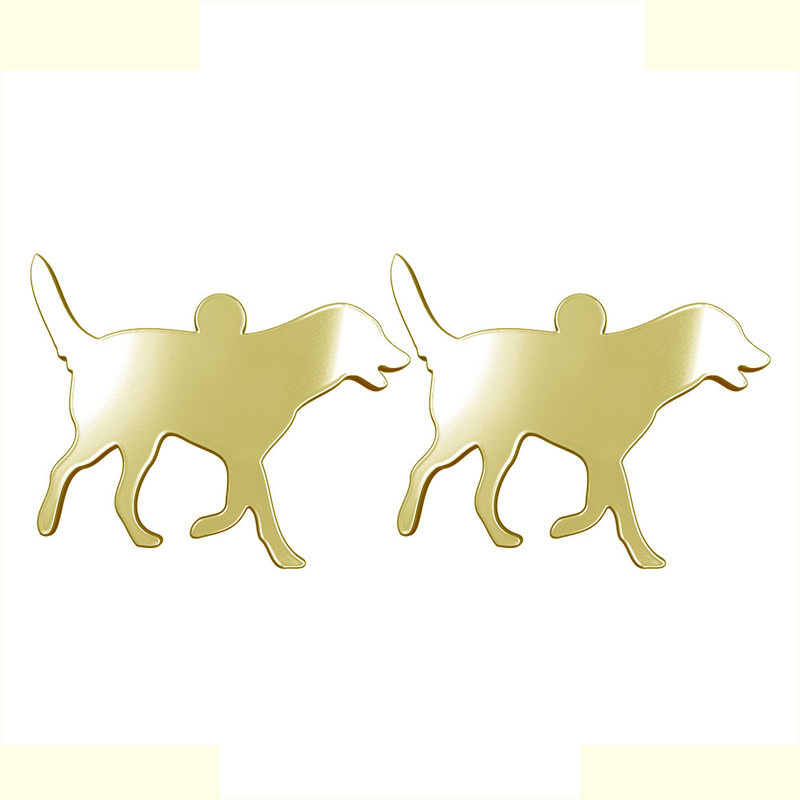 گوشواره طلا 18 عیار زنانه مدوپد مدل سگ کد GA1-16550