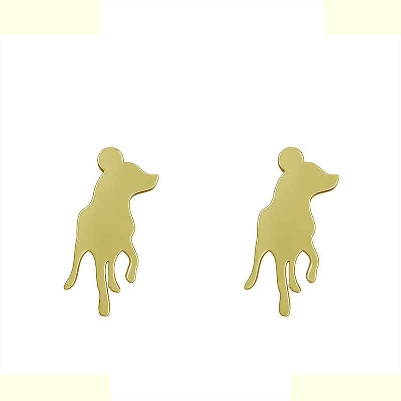 گوشواره طلا 18 عیار زنانه مدوپد مدل سگ کد GA1-16567 گوشواره طلا 18 عیار زنانه مدوپد مدل سگ کد GA1-16567