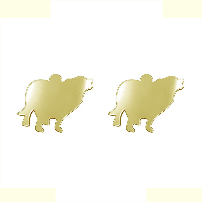 گوشواره طلا 18 عیار زنانه مدوپد مدل سگ کد GA1-16596 گوشواره طلا 18 عیار زنانه مدوپد مدل سگ کد GA1-16596