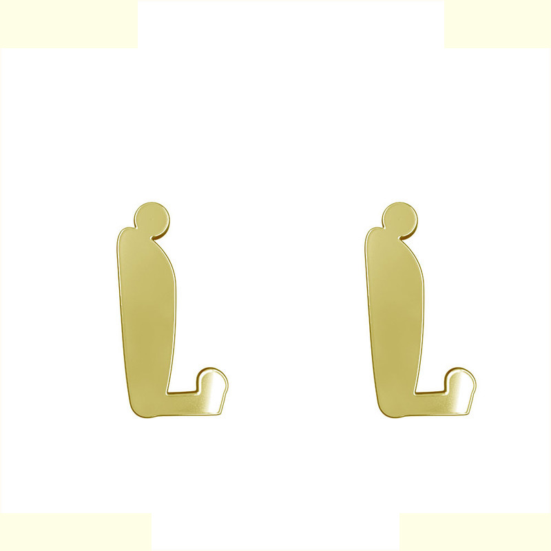 گوشواره طلا 18 عیار زنانه مدوپد مدل حرف L کد GA1-16631 گوشواره طلا 18 عیار زنانه مدوپد مدل حرف L کد GA1-16631