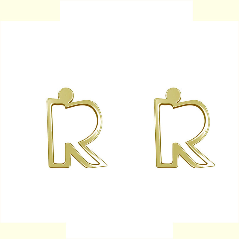 گوشواره طلا 18 عیار زنانه مدوپد مدل حرف R کد GA1-16698 گوشواره طلا 18 عیار زنانه مدوپد مدل حرف R کد GA1-16698