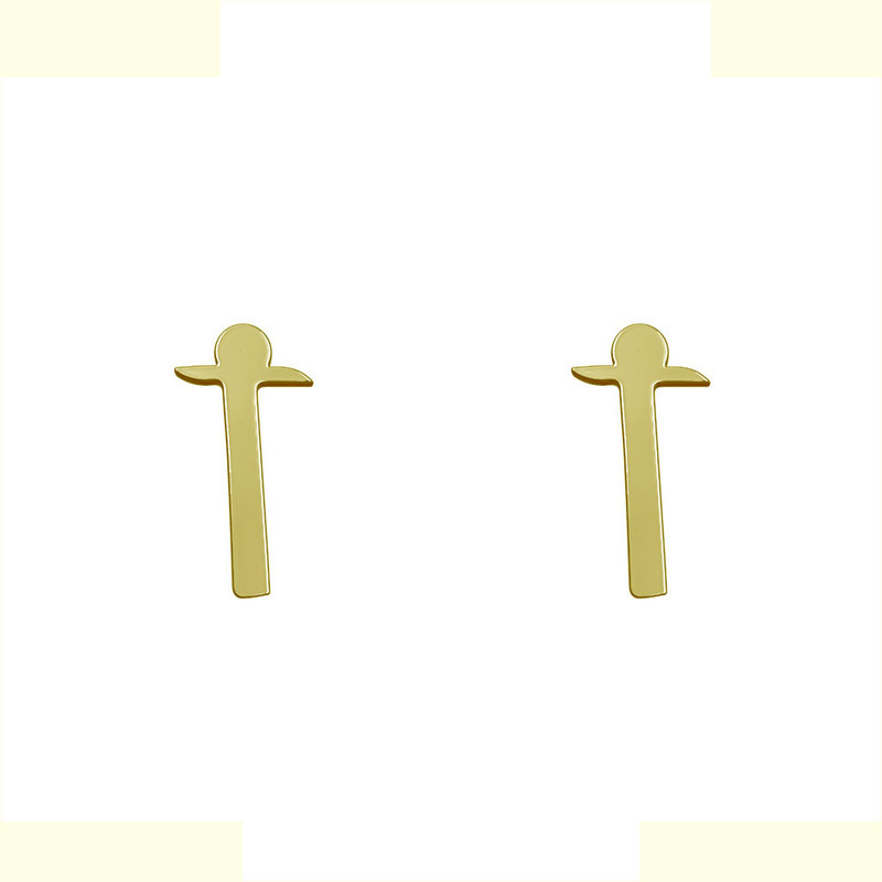 گوشواره طلا 18 عیار زنانه مدوپد مدل حرف T کد GA1-16828 گوشواره طلا 18 عیار زنانه مدوپد مدل حرف T کد GA1-16828