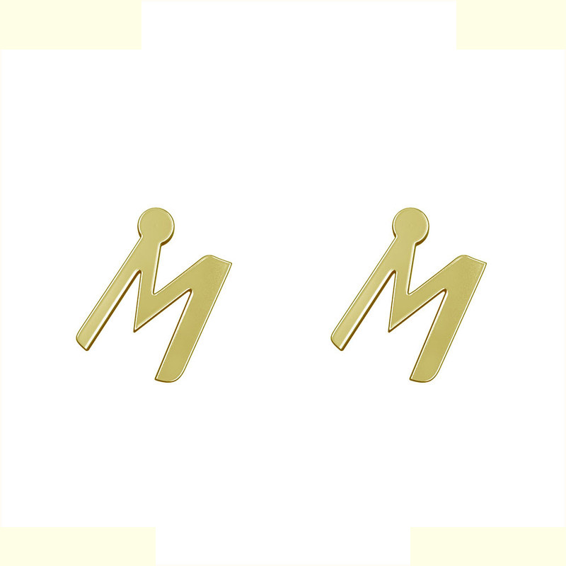 گوشواره طلا 18 عیار زنانه مدوپد مدل حرف M کد GA1-16873 گوشواره طلا 18 عیار زنانه مدوپد مدل حرف M کد GA1-16873