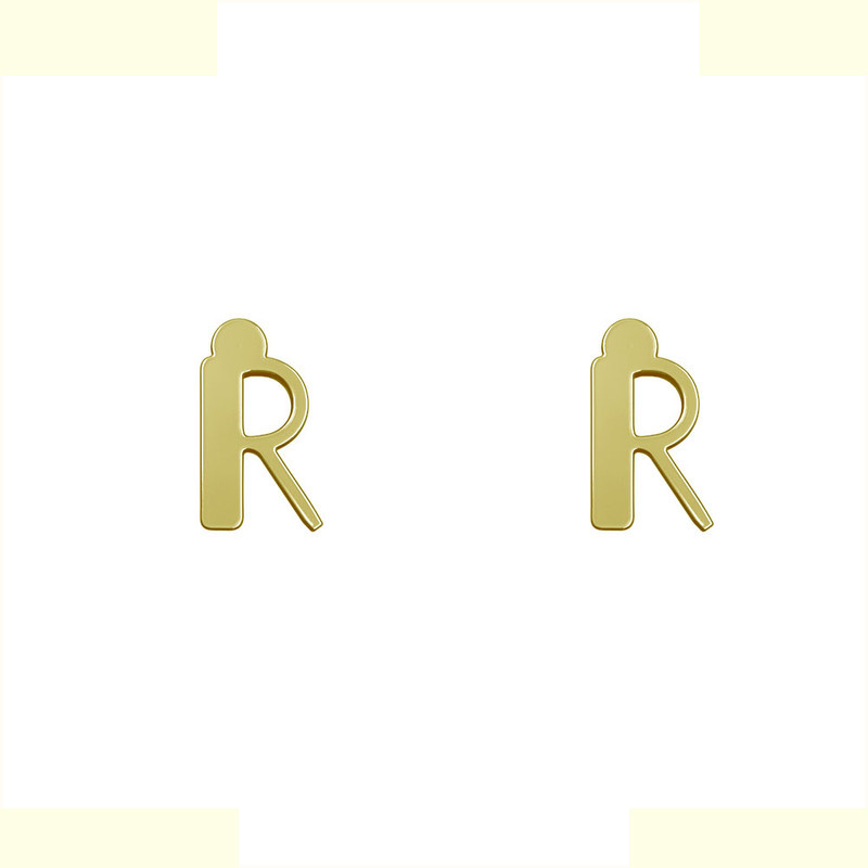 گوشواره طلا 18 عیار زنانه مدوپد مدل حرف R کد GA1-16904 گوشواره طلا 18 عیار زنانه مدوپد مدل حرف R کد GA1-16904