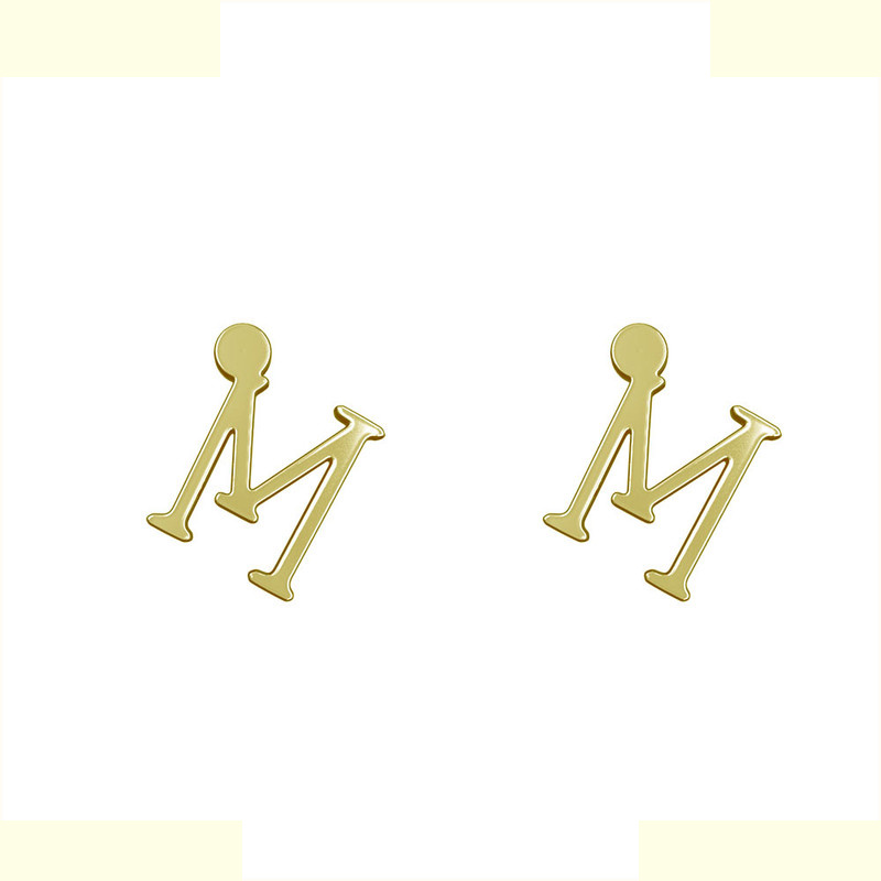 گوشواره طلا 18 عیار زنانه مدوپد مدل حرف M کد GA1-16977 گوشواره طلا 18 عیار زنانه مدوپد مدل حرف M کد GA1-16977