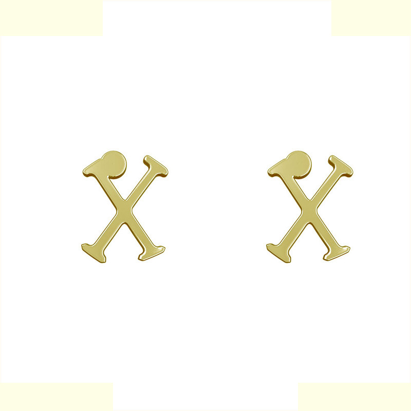 گوشواره طلا 18 عیار زنانه مدوپد مدل حرف X کد GA1-16988 گوشواره طلا 18 عیار زنانه مدوپد مدل حرف X کد GA1-16988