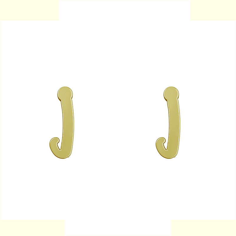 گوشواره طلا 18 عیار زنانه مدوپد مدل حرف J کد GA1-17000 گوشواره طلا 18 عیار زنانه مدوپد مدل حرف J کد GA1-17000