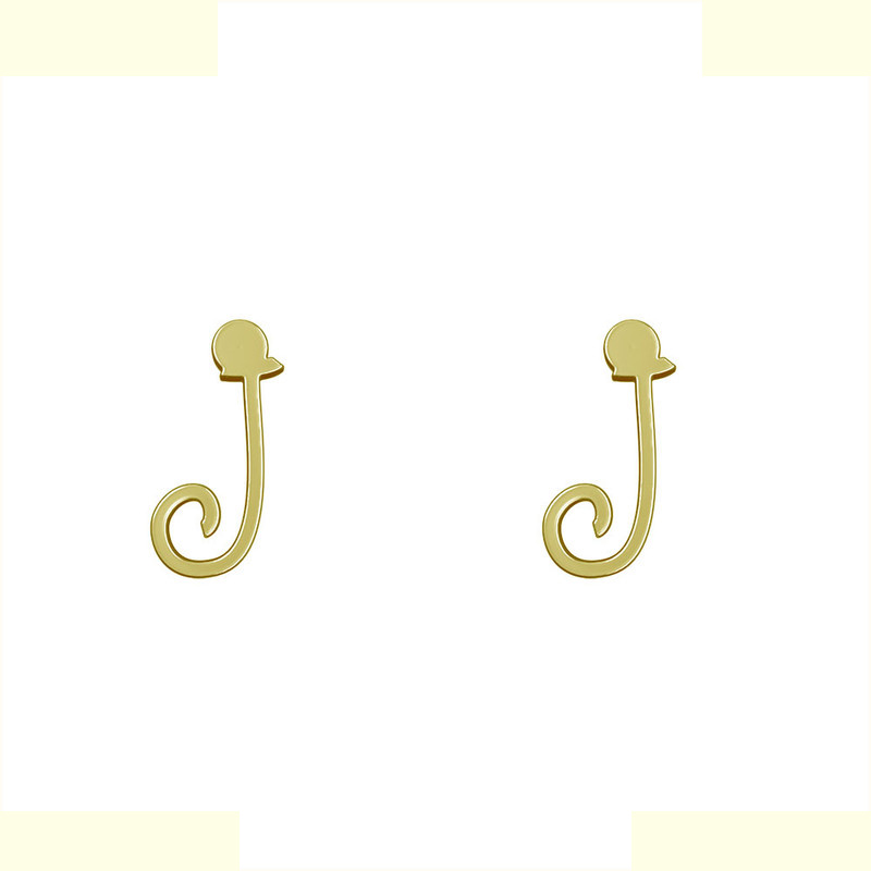 گوشواره طلا 18 عیار زنانه مدوپد مدل حرف J کد GA1-17026 گوشواره طلا 18 عیار زنانه مدوپد مدل حرف J کد GA1-17026